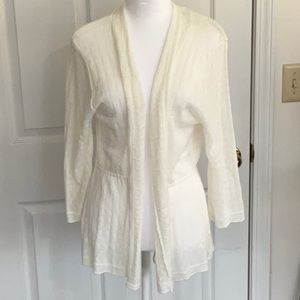 NYPL Collection White Cardigan